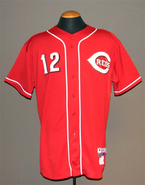 2012 Dusty Baker Cincinnati Reds NLDS Game-Used Jersey