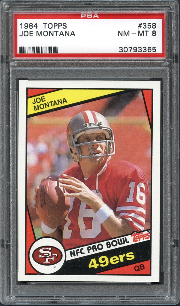 Lot Detail - 1984 Topps #358 Joe Montana PSA 8 NM/MT