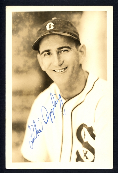 Luke Appling Signed George Burke Type I Original Photograph PSA/DNA 8