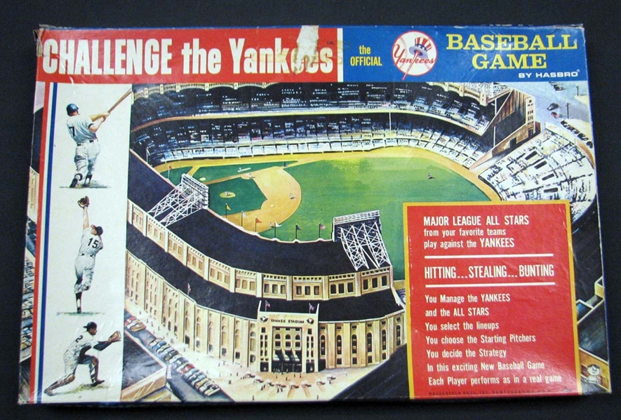 1964 Hasbro Challenge the Yankees Complete Board Game 