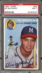 1954 Topps #30 Ed Mathews PSA 7 NM