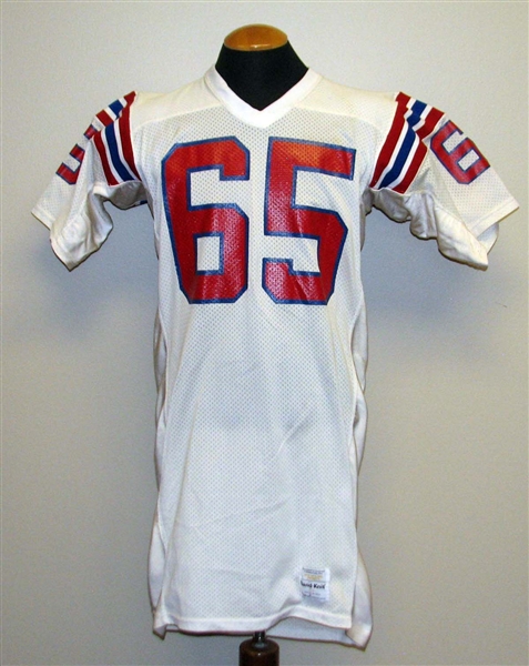 1990 Elbert Crawford New England Patriots Game-Used Jersey