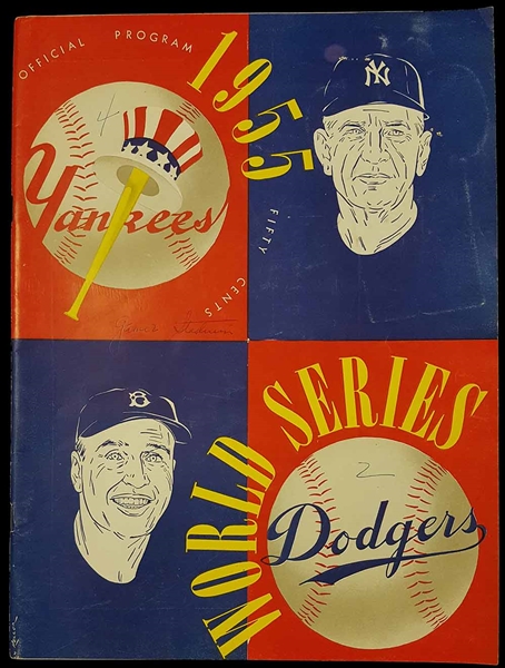 1955 World Series Game #2 Unscored Program