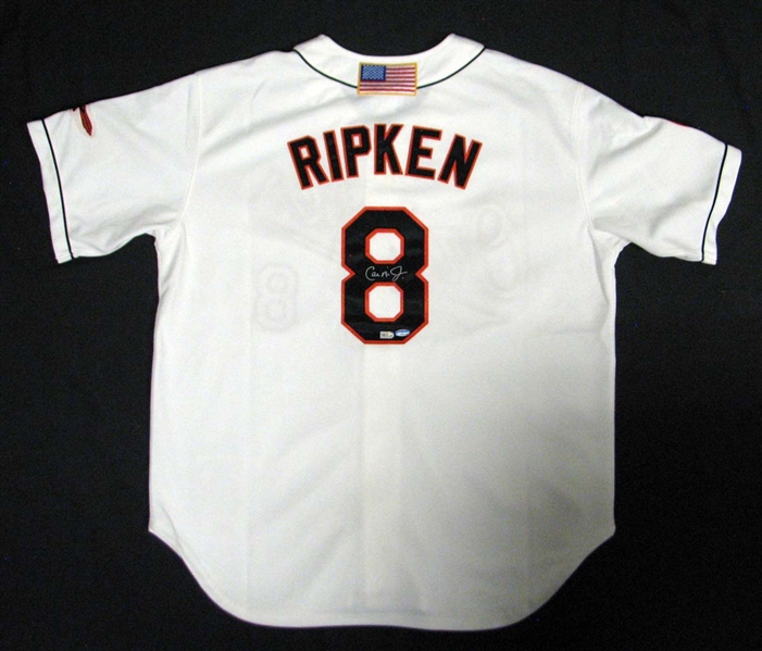 Cal Ripken Jr. Signed Mitchell and Ness Orioles Jersey Steiner COA