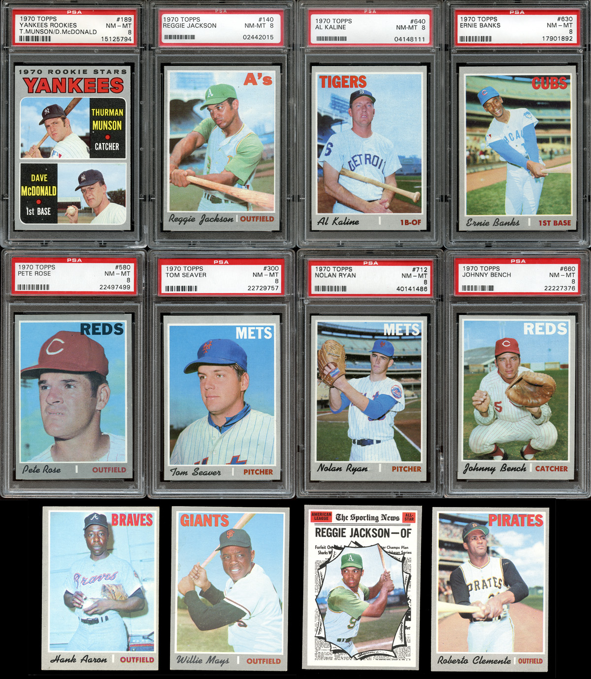 Lot Detail - 1970 Topps Baseball Complete Set With PSA Graded