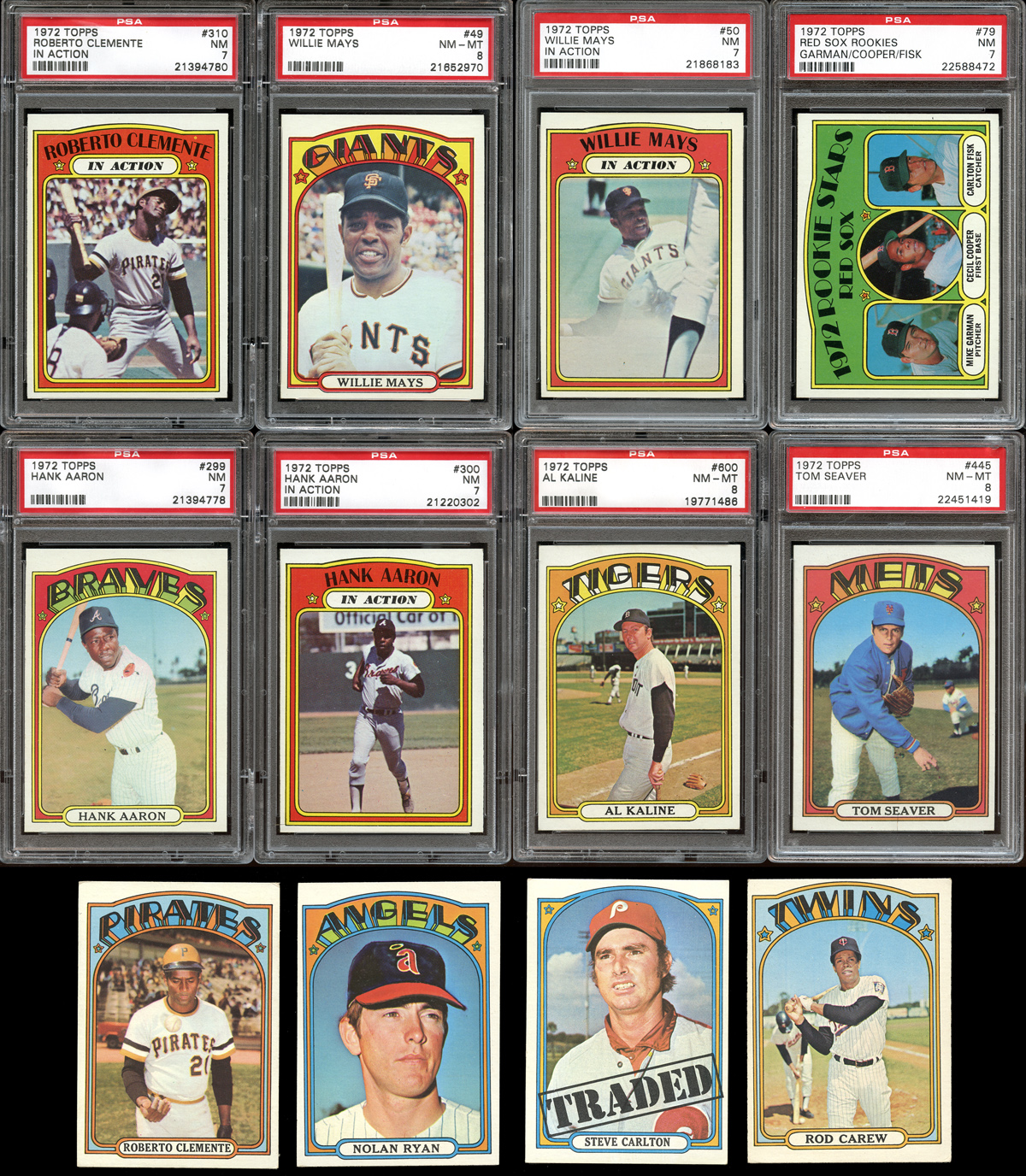 Lot Detail - 1972 Topps Baseball Complete Set with PSA Graded