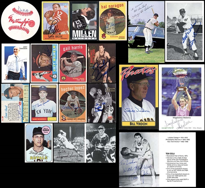 Multi-sport Autograph Group of (19) 