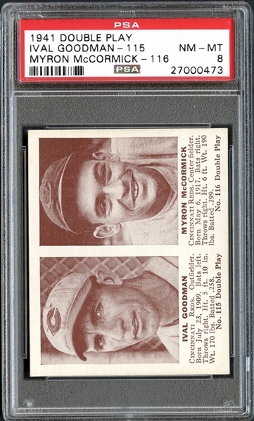 1941 Double Play Ival Goodman/Myron McCormick PSA 8 NM/MT