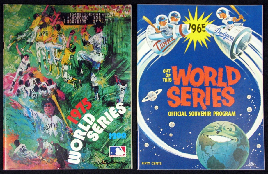 1965 and 1975 World Series Program Group of (2)