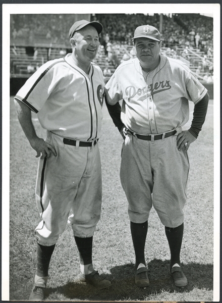 1938 Babe Ruth Brooklyn Dodgers - Gabby Hartnett Original Photo