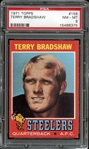 1971 Topps #156 Terry Bradshaw PSA 8 NM/MT