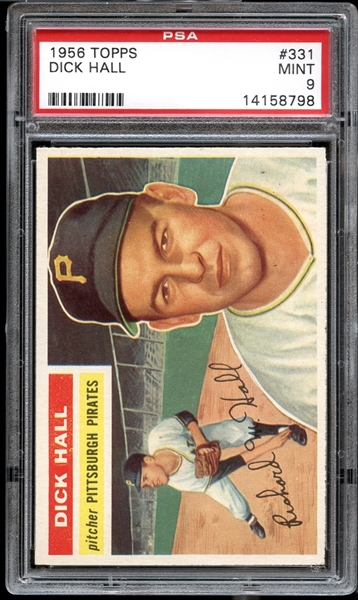 1956 Topps #331 Dick Hall PSA 9 MINT