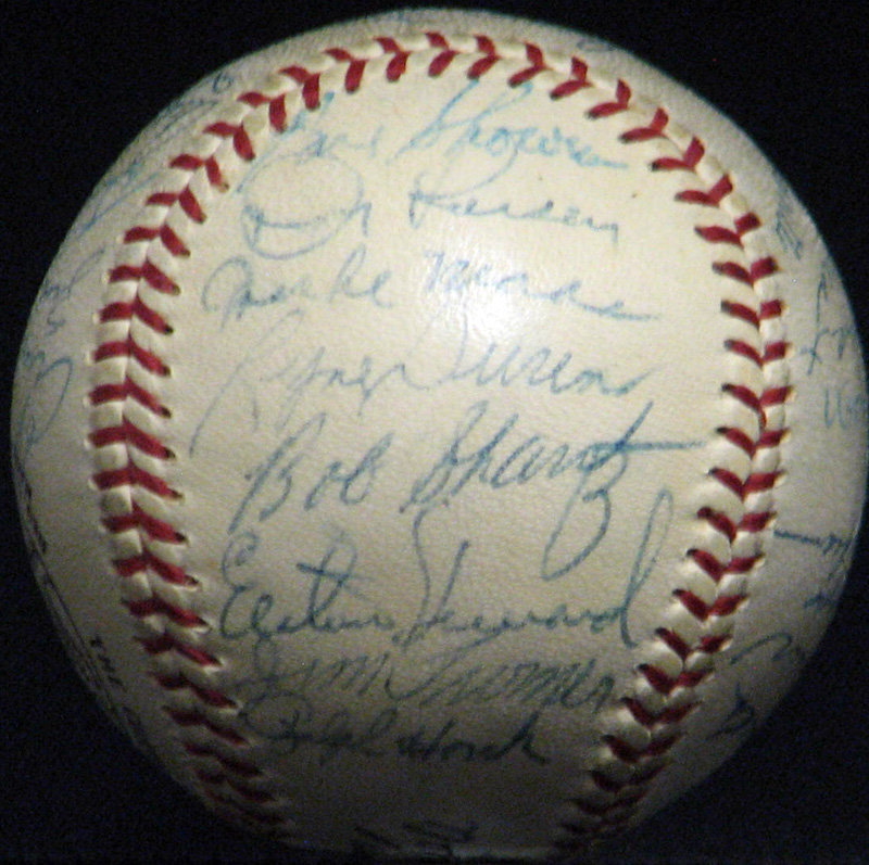 Lot Detail - 1958 New York Yankees World Champions Team-Signed ONL ...