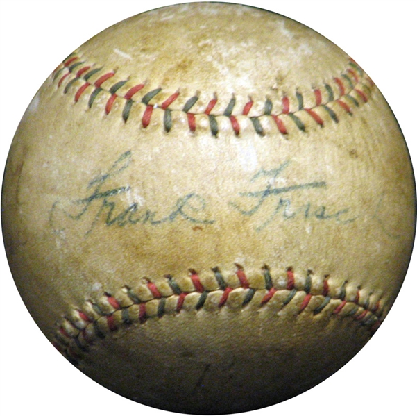 Frank Frisch Single-Signed Baseball