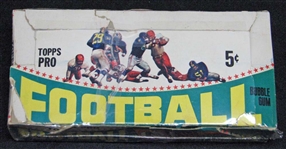1964 Topps Football Nearly Full Unopened Wax Box Six Cards Per Pack (23/24) (BBCE)
