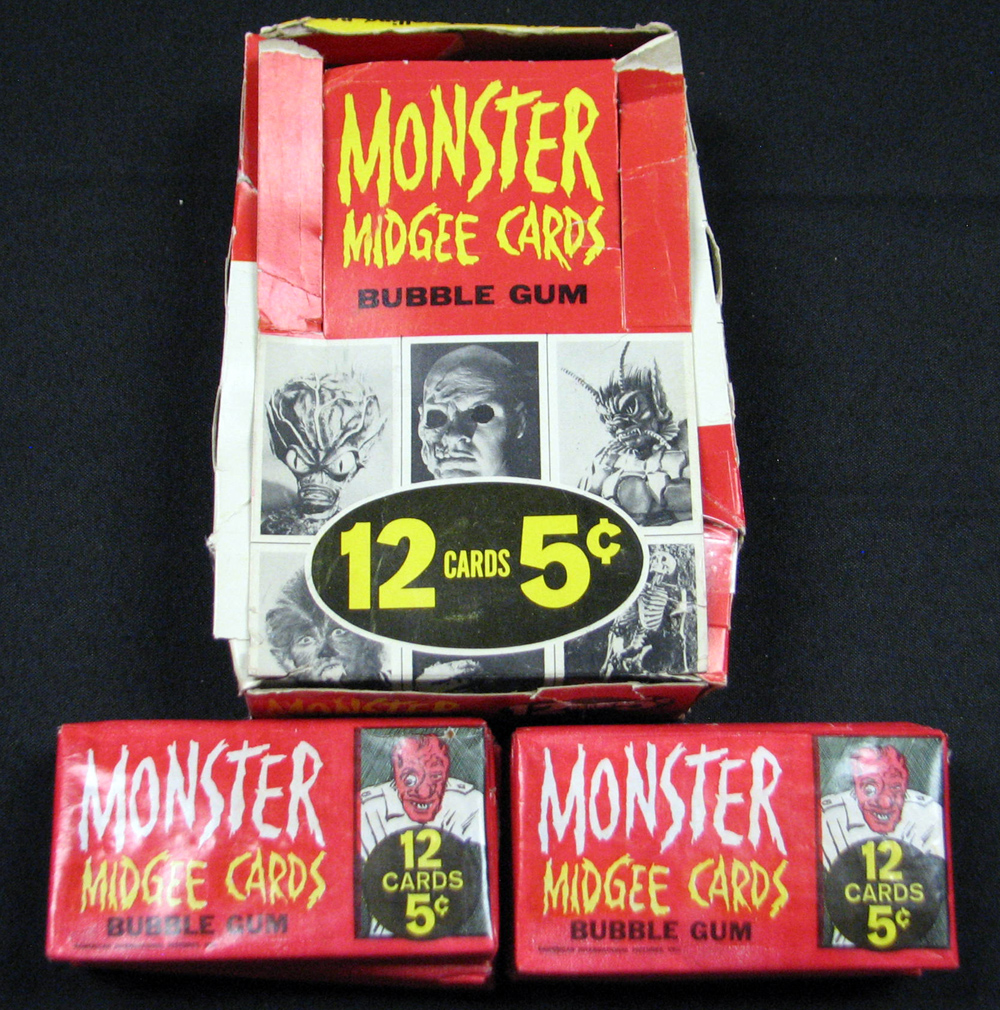 Lot Detail - 1963 Topps Monster Laffs (Midgee) Full Unopened Wax Box