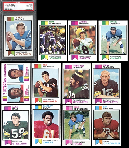 1973 Topps Football Near Complete Set (524/528)