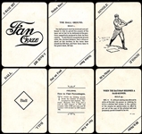 1904 Fan Craze Group of (37) Game Cards Plus (2) Tobacco Bags