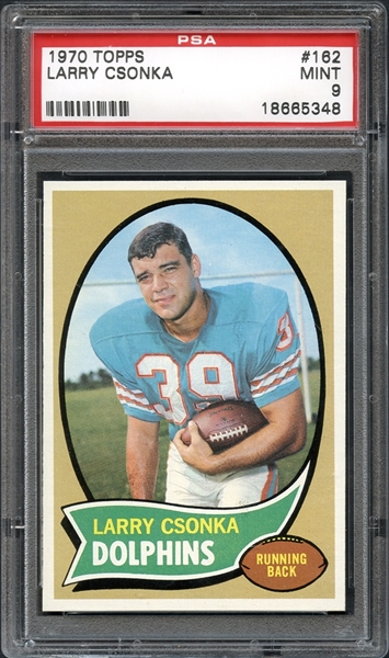 1970 Topps #162 Larry Csonka PSA 9 MINT