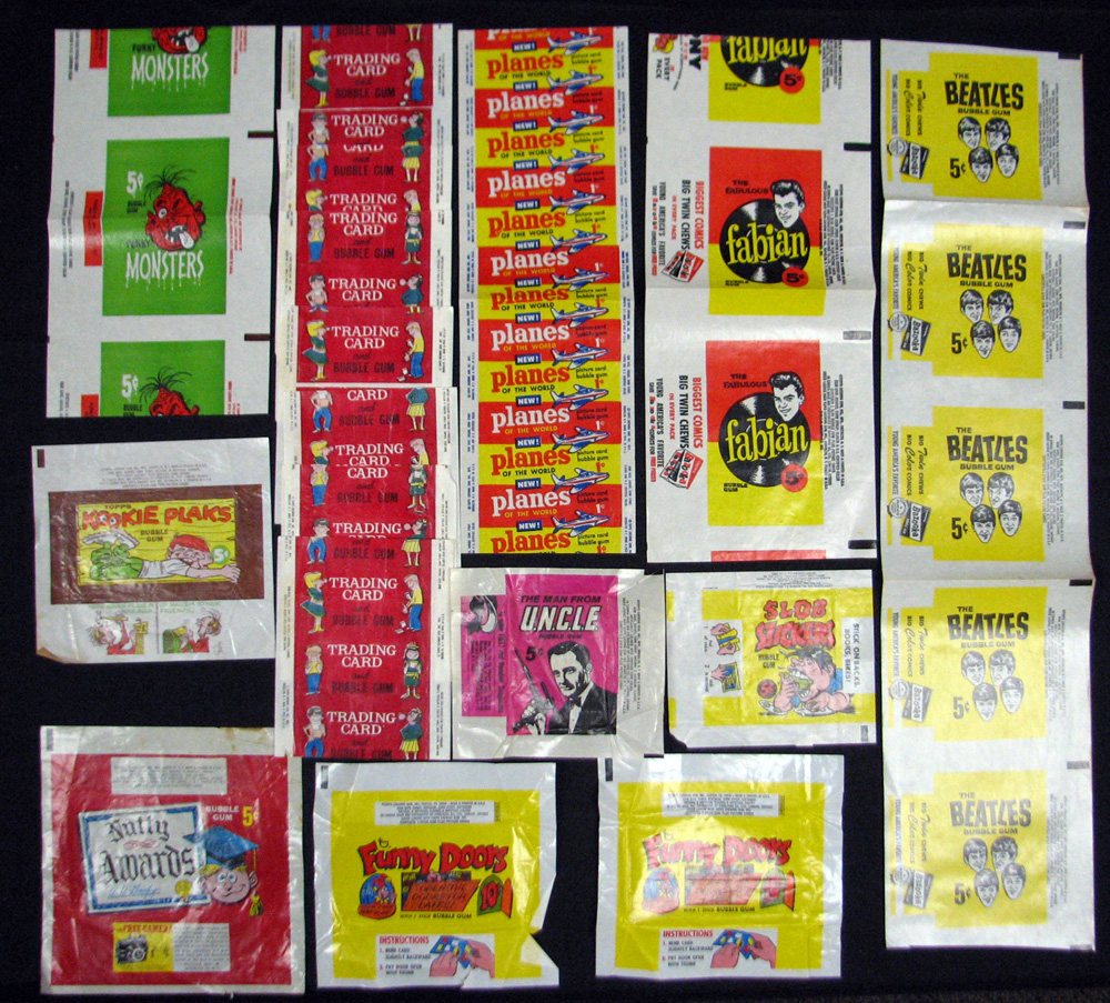 Lot Detail - Outstanding 1950s/60s Topps Non-Sport Wax Wrapper ...