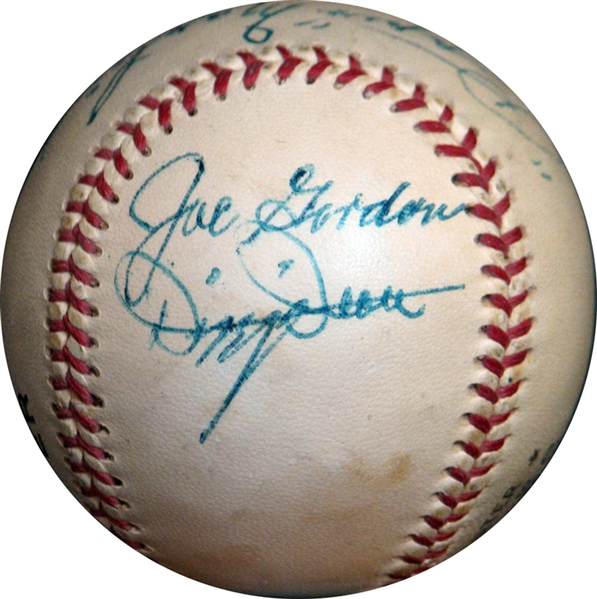 Joe Gordon, Dizzy Dean and Pepper Martin Signed Baseball