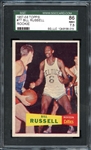 1957-58 Topps #77 Bill Russell SGC 86 NM+ 7.5