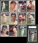 1957 Topps Group of (145) Different Cards Plus Extras Loaded with Stars & Rookie Cards