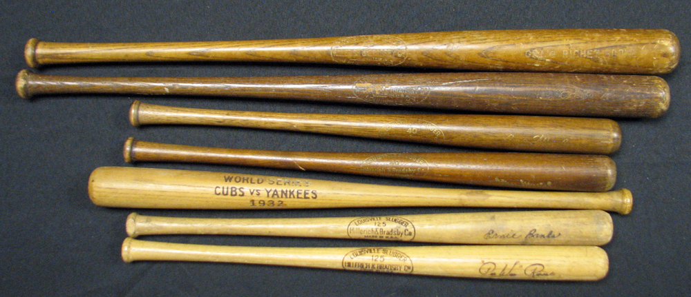 Lot Detail - 1930s-1950s Souvenir Mini Bat Group of (7) Including 1932 ...