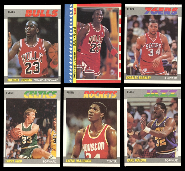 1987-88 Fleer Basketball Complete Set with Stickers