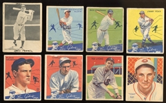1930s Hall of Fame Collection of Goudeys and Diamond Stars Featuring Foxx, Gehringer Etc. 