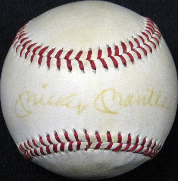 Mickey Mantle Single-Signed Baseball PSA/DNA