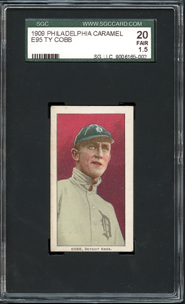 1909 Philadelphia Caramel E95 Ty Cobb SGC 20 FAIR 1.5