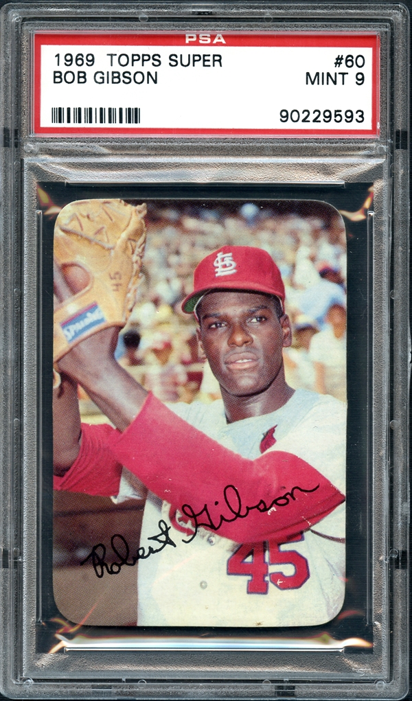 1969 Topps Bob Gibson st Louis Cardinals-pitcher Baseball 