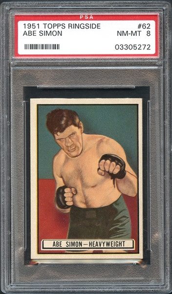 1951 Topps Ringside #62 Abe Simon PSA 8 NM/MT