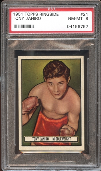 1951 Topps Ringside #21 Tony Janiro PSA 8 NM/MT