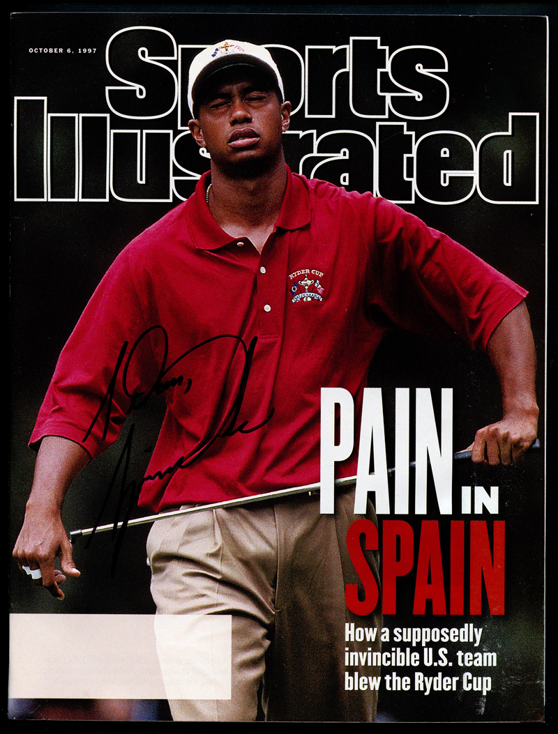 Lot Detail - Tiger Woods Signed 1997 Sports Illustrated Magazine