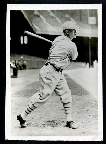 1930 Al Simmons Philadelphia Athletics Type I Original 5x7 Photo