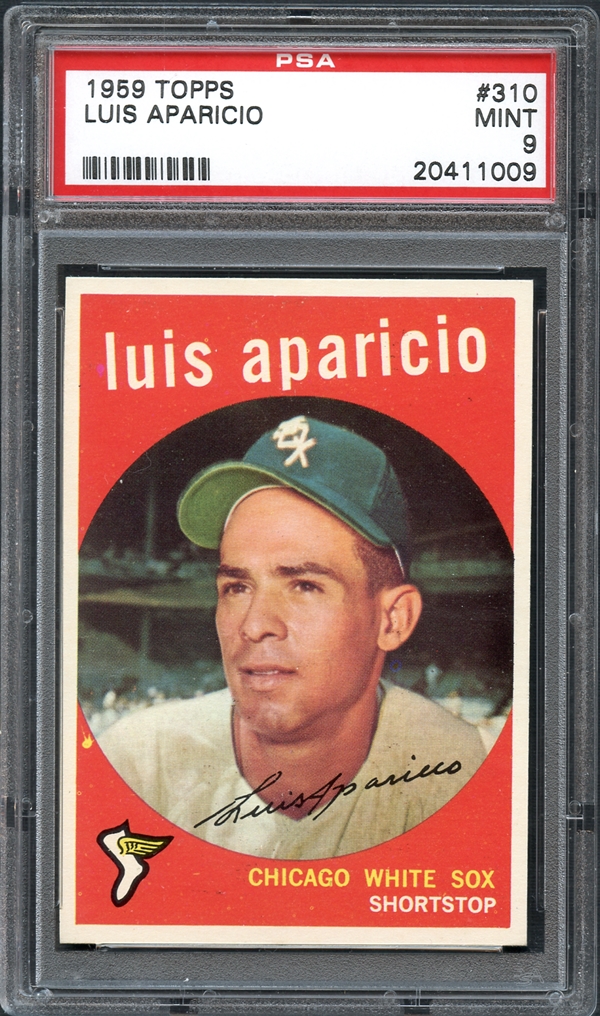 1959 Topps #310 Luis Aparicio Chicago White Sox Baseball Card