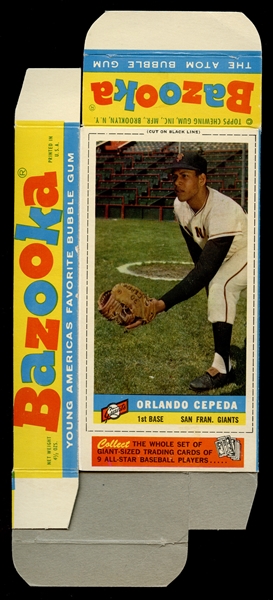 1959 Bazooka Orlando Cepeda on Full Box