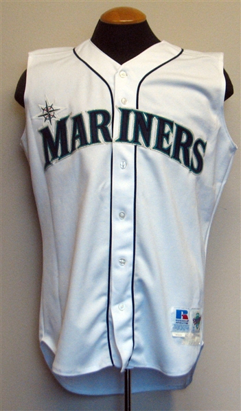 2000 Alex Rodriguez Seattle Mariners Game-Used and Signed Jersey Vest