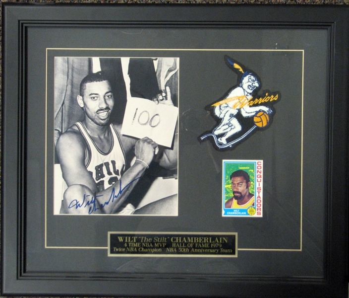 Wilt Chamberlain Signed Photograph JSA