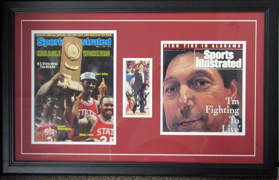 Jim Valvano Signed Photo in Framed Display JSA