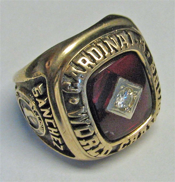 1982 St. Louis Cardinals World Series Championship Ring Belonging to Orlando Sanchez