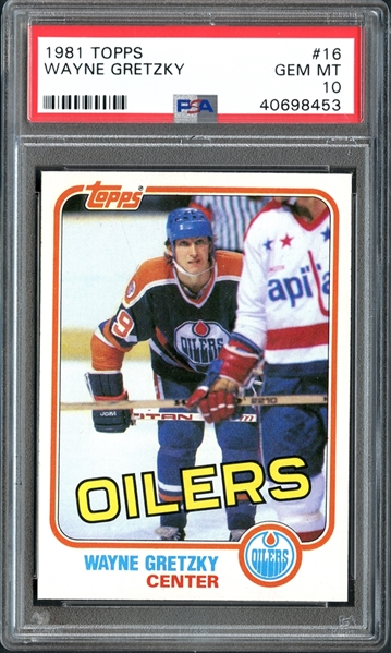 1981 Topps #16 Wayne Gretzky PSA 10 GEM MINT