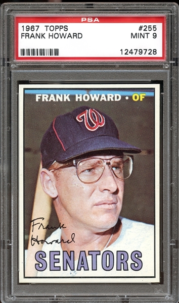 1967 Topps #255 FRANK HOWARD PSA 9 MINT