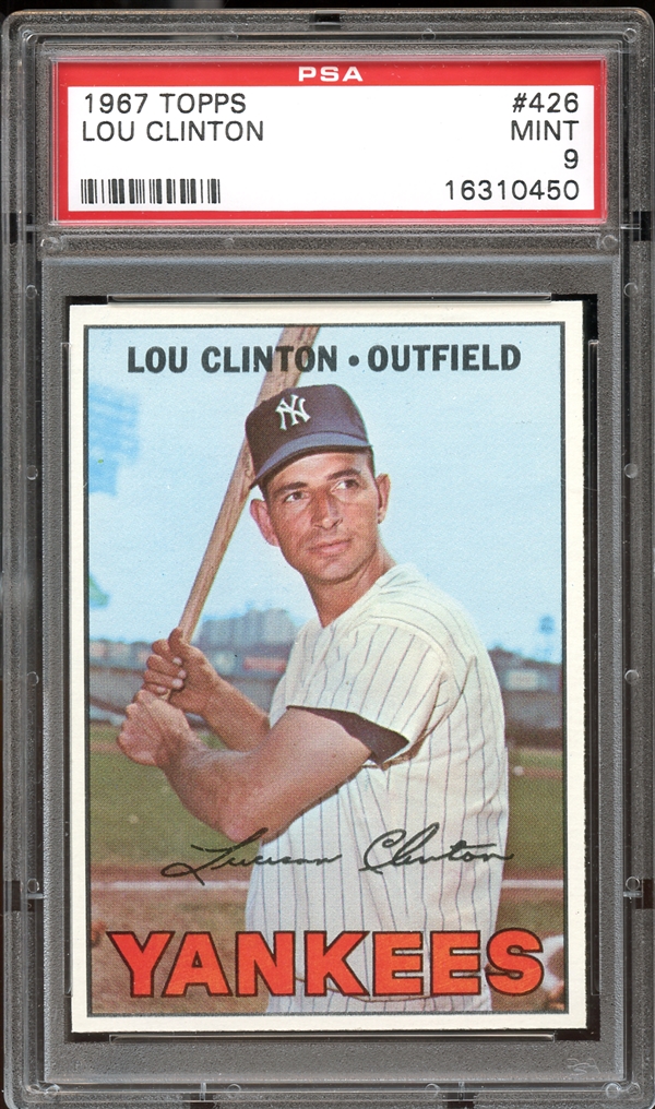 Lot Detail - 1967 Topps #426 LOU CLINTON PSA 9 MINT