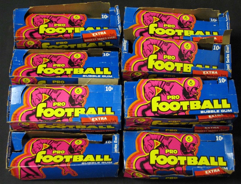 1973 Topps Football Display Box Group of (14)