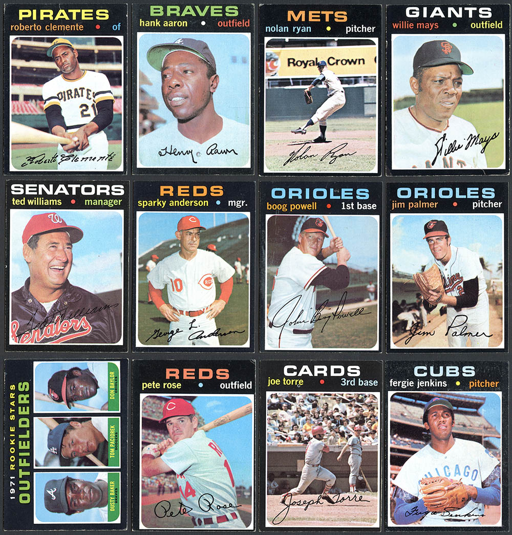 Lot Detail - 1971 Topps Baseball Complete Set