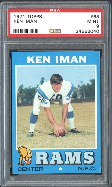 1971 Topps #68 Ken Iman PSA 9 MINT