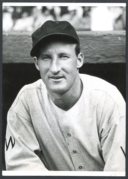 1933 Goose Goslin Washington Senators Hall of Famer Type I Portrait Photo During World Series Season